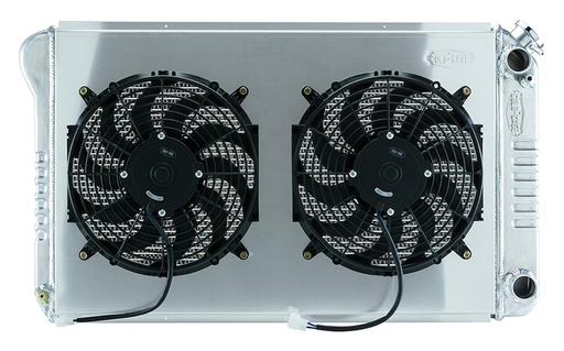 [RAD-GMA546ASK] Cold Case Radiators GMA546ASK: GMA546ASK Aluminum Performance Radiator with Dual 14 in. Fans 1968-1977 GM A-Body LS Swap