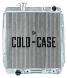 [RAD-FOM564A-5] Cold Case Radiators FOM564A-5: Aluminum Performance Radiator 1964.5-1966 Ford Mustang 5.0L V8 w/Automatic Transmission - Staggered Inlet/Outlet