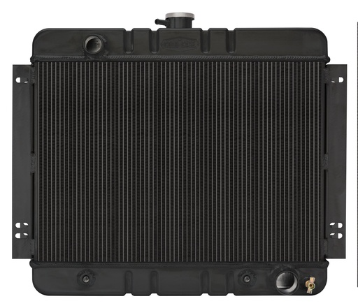 [RAD-CHN540AB] Cold Case Radiators CHN540AB: CHN540AB Black Night Rider Series Aluminum Radiator for 1962-1967 Chevy Nova, Auto Trans
