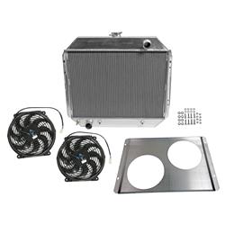 [SUM-384042-KIT1] Summit Racing™ Performance Fit Aluminum Radiator and Fan Combos