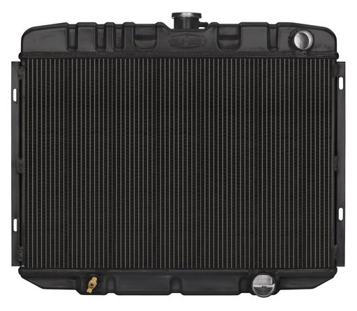 [RAD-FOM587AB] Cold Case Radiators FOM587AB: FOM587AB Black Night Rider Series Aluminum Performance Radiator for 1967-1970 Ford Mustang w/Small Block, Auto Trans