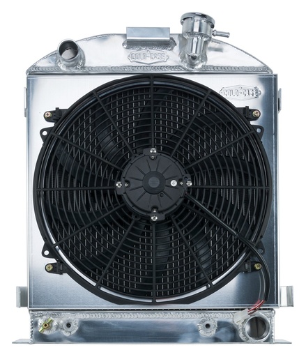 [RAD-STF904AK] Cold Case Radiators STF904AK: Aluminum Performance Radiator with Fan 1932 Lowboy Roadster