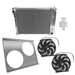 [SUM-384028-KIT1] Summit Racing™ Performance Fit Aluminum Radiator and Fan Combos