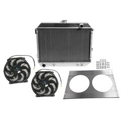 [SUM-384022-KIT1] Summit Racing™ Performance Fit Aluminum Radiator and Fan Combos
