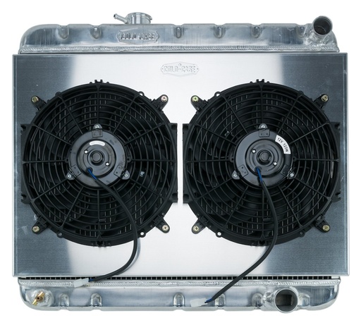[RAD-GPG18K] Cold Case Radiators GPG18K: Aluminum Performance Radiator with Fan & Shroud Kit 1964-1965 Pontiac GTO, Tempest, LeMans Without AC - Manual Transmission