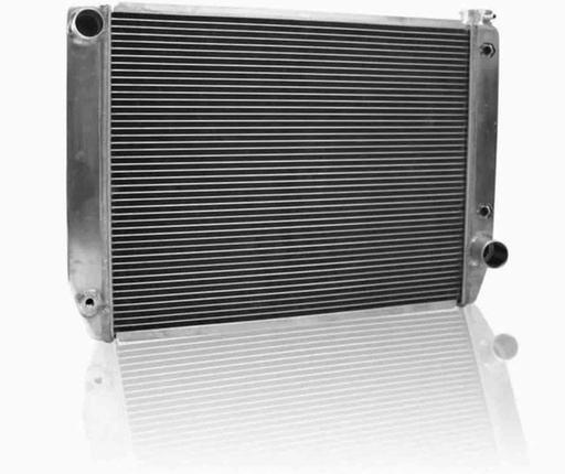 [GRI-1-55242-T] Griffin Radiators 1-55242-T: MegaCool Universal Fit Radiator Single Pass Crossflow Design 27.50" x 19" with Transmission Cooler