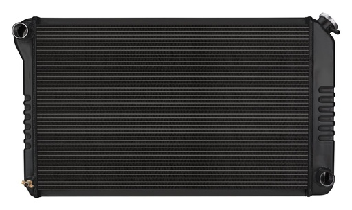 [RAD-GPF18B] Cold Case Radiators GPF18B: GPF18B Black Night Rider Series Aluminum Radiator for 1970-1981 Pontiac Firebird, Manual Trans