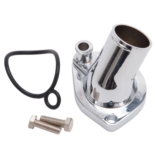 [EDL-4814] Edelbrock 4814: 4814 Aluminum Thermostat Housing for Small Block Ford V8 [Polished]