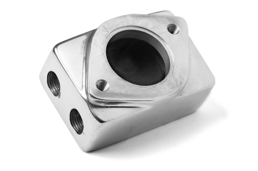 [WND-7134P] Weiand 7134P: Remote Thermostat Housing Chevy Thermostat Mounting Pad