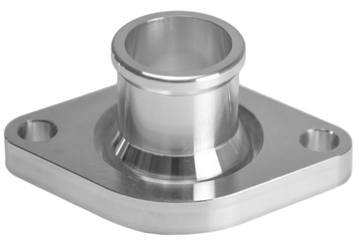 [MCH-BTH-101] March Performance BTH-101: BTH-101 Water Neck Thermostat Housing, Pontiac 326-455, Billet, Straight, Two-Piece, O-Ring, Clear Coat