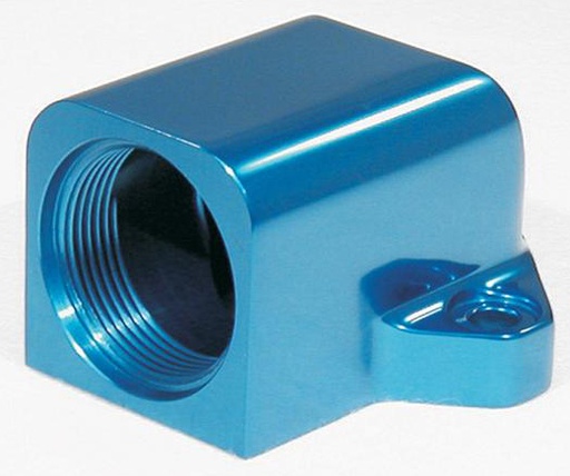 [MEZ-WN0013B] Meziere WN0013B: WN0013B Water Neck for Big Block Ford [90 Degree, Blue Anodized]