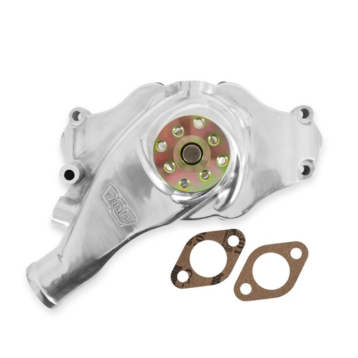 [WND-9212P] Weiand 9212P: 9212P Action +Plus Aluminum Water Pump for Big Block Chevy, Short [Polished Finish]