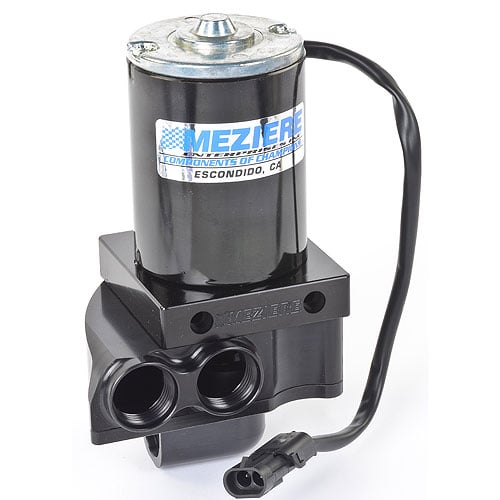 [MEZ-WP137S] Meziere WP137S: Mini Inline Electric Water Pump Dual Outlets (Inlet Port Swivels 360-degrees)