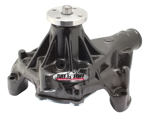 [TFF-1675NC] Tuff Stuff 1675NC: SuperCool Water Pump Black Powder Coated Small Block Chevy V6/V8 TBI