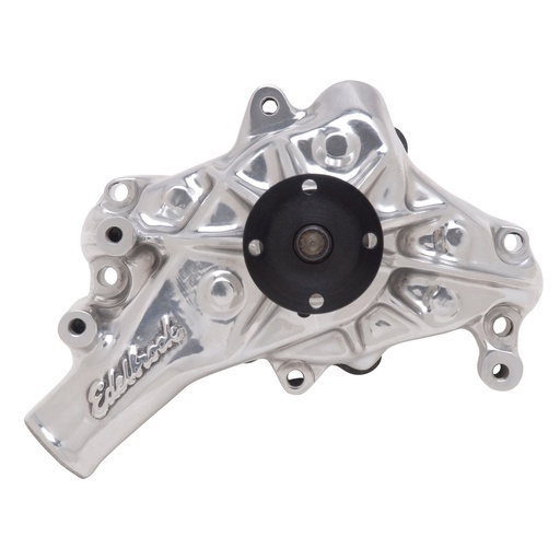 [EDL-8821] Edelbrock 8821: Victor Series Polished Aluminum Water Pump for 1969-1987 Small Block Chevy and 90° V6