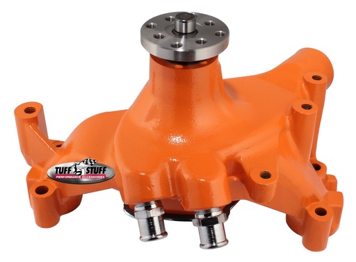 [TFF-1461NCORANGE] Tuff Stuff 1461NCORANGE: SuperCool Water Pump Orange Powder Coated 1969-85 Big Block Chevy