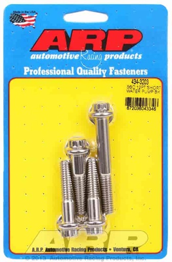 [ARP-434-3203] ARP 434-3203: Water Pump Bolts Small Block Chevy