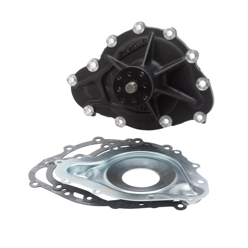 [EDL-88563] Edelbrock 88563: Victor Series Black Aluminum Water Pump for 1969-1979 389-455 Pontaic V8