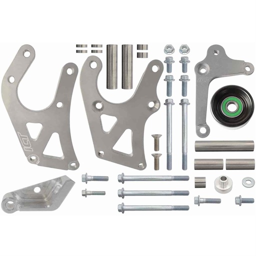 [ICB-551778LS0-3] ICT Billet 551778LS0-3: LS Alternator and Power Steering Pump Bracket Kit