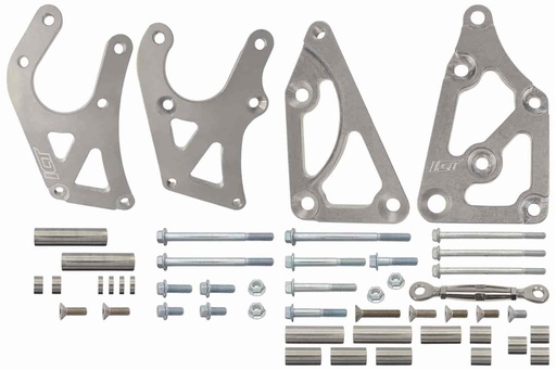 [ICB-551396LS0-3] ICT Billet 551396LS0-3: Alternator and Power Steering Pump Bracket Kit GM LS
