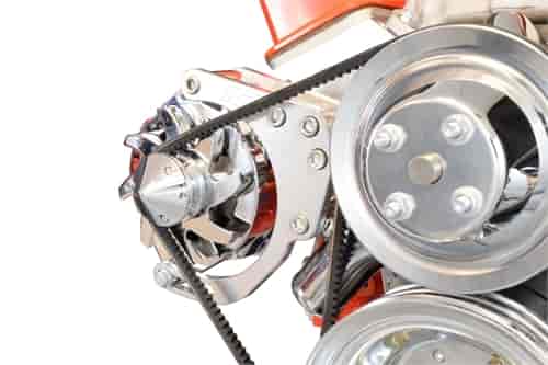 [ICB-551672X] ICT Billet 551672X: Billet Alternator Bracket for Small Block Chevy with Double Hump Heads