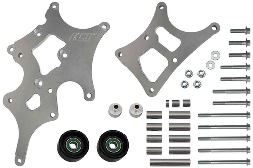 [ICB-551787A-3] ICT Billet 551787A-3: 551787A-3 LS Truck LSA Supercharger Swap 6 rib Alternator and Power Steering Bracket Kit