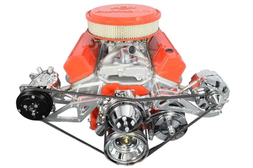 [ICB-551745] ICT Billet 551745: Alternator, Power Steering and A/C Compressor Bracket Kit Small Block Chevy with Long Water Pump