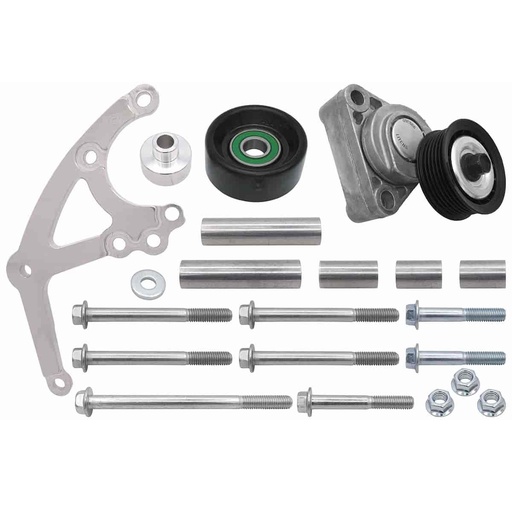 [ICB-551667EWP-2] ICT Billet 551667EWP-2: Low-Mount Alternator Bracket for Electric Water Pump w/Tensioner GM LS [Left/Driver Side]