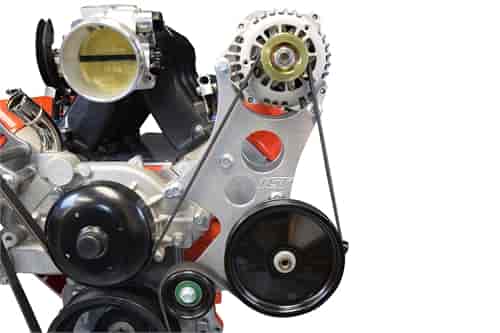 [ICB-551362-3] ICT Billet 551362-3: LS High Mount Alternator and Power Steering Pump Bracket Kit