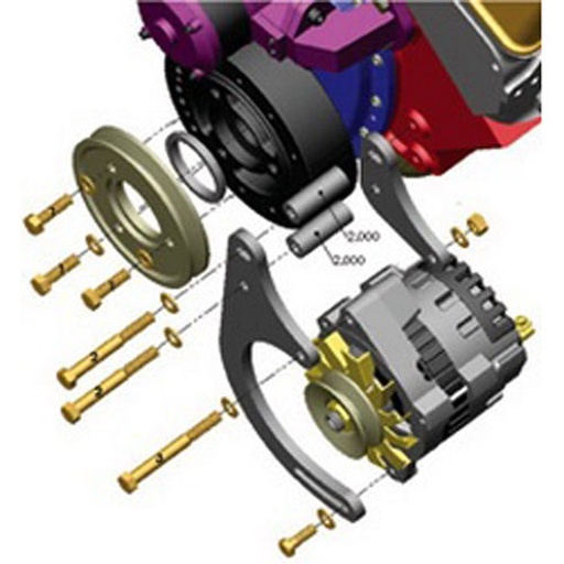 [PWM-2898] Powermaster 2898: Alternator Bracket Small Block Chevy
