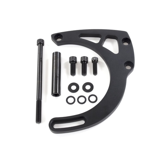 [TSN-JM9131BK] Top Street Performance JM9131BK: JM9131BK Alternator 10SI Bracket, Aluminum SBC Mid-Mount Long Water Pump, Black