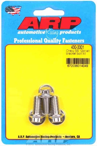 [ARP-430-3301] ARP 430-3301: 12-Point Alternator Bracket Bolts All Chevy V8
