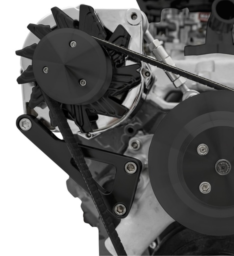 [MCH-20121-08] March Performance 20121-08: 20121-08 Small Block Chevy Deluxe Alternator Bracket - LWP - Black