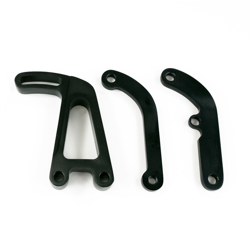 [TSN-JM9105BK] Top Street Performance JM9105BK: JM9105BK Power Steering Saginaw Bracket, Aluminum SBC Long Water Pump, Black