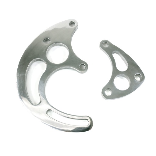 [TSN-JM9115P] Top Street Performance JM9115P: JM9115P Power Steering Saginaw Bracket, Aluminum BBC Long Water Pump, Polished