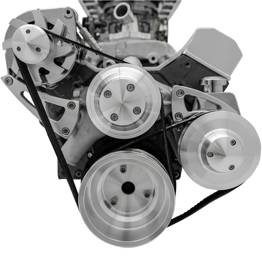 [MCH-23050] March Performance 23050: Ultra Series High Water Flow Pulley Kit Alternator & Saginaw Keyway Power Steering