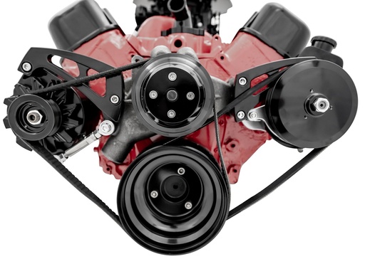 [MCH-23695-08] March Performance 23695-08: 23695-08 Big Block Chevy Sport Track Custom - High - PS & ALT - Black