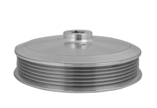 [MCH-623-09] March Performance 623-09: Serpentine Power Steering Pulley 1966-1974 Saginaw Keyway 5/8 in. Shaft [Aluminum w/Gray Finish]