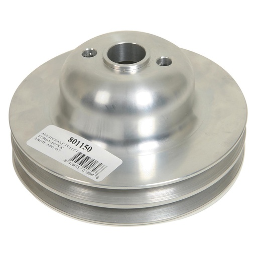 [BRG-801150] Borgeson 801150: Two Row Add On Crank Pulley Ford 292/312 Y-Block Motors Machine Finish Aluminum