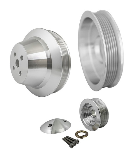 [MCH-7610] March Performance 7610: Serpentine Conversion Pulley Set - Performance Ratio Big Block Chevy