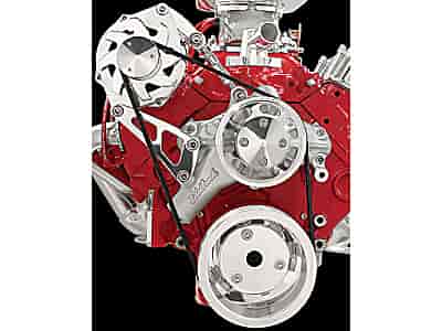 [BSP-FM2110PC] Billet Specialties FM2110PC: Serpentine Conversion Kit For Small Block Chevy