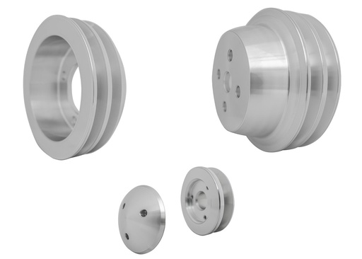 [MCH-1637] March Performance 1637: 1637 Small Block Ford V-Belt Pulley Kit - High Flow - 2V - Bolt - Late
