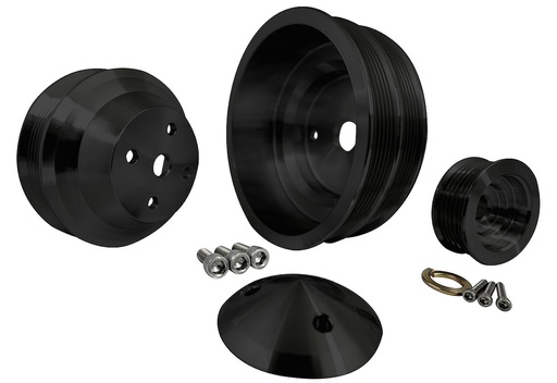 [MCH-6380-08] March Performance 6380-08: Serpentine Conversion Pulley Set - High Water Flow Ratio Small Block Chevy