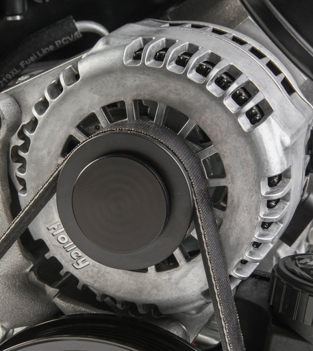 [HLY-97-187] Holley 97-187: 97-187 Alternator Pulley Cover Black
