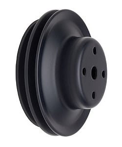 [TRD-8623] Trans Dapt 8623: Black Powder Coated Water Pump Pulley 1969-85 Long Waterpump