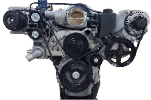 [NAL-19421448] Chevrolet Performance 19421448: 19421448 Accessory Drive System w/High-Mount AC Compressor for GM Gen III/IV LS Engines