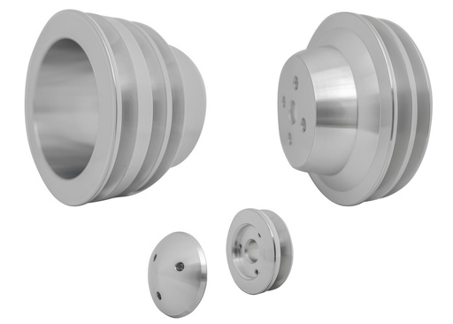 [MCH-1595] March Performance 1595: Performance Series V-Belt Pulley Kit 5-1/2", 3-Groove Crank Pulley
