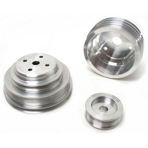 [BBK-1598] BBK Performance Parts 1598: 3-Piece Aluminum Underdrive Pulley Kit 1985-87 Monte Carlo, GM Truck 305/350