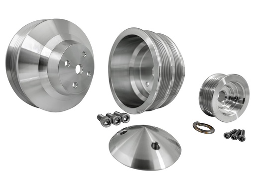 [MCH-6330] March Performance 6330: Serpentine Conversion Pulley Set - Performance Ratio Small Block Chevy