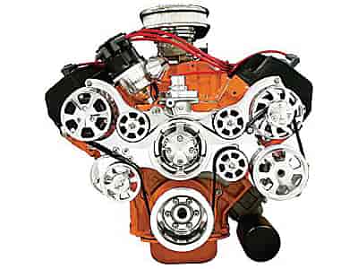 [BSP-14800] Billet Specialties 14800: BB-Chrysler/HEMI Tru Trac Serpentine Belt System with Power Steering, with A/C 1966-Up 426ci Street HEMI